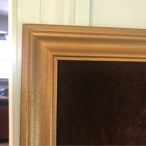 Vintage MCM Peacock on Brown Velvet Gravel Art - Picture 5 of 14